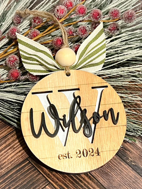 Personalized Wooden Name Ornament