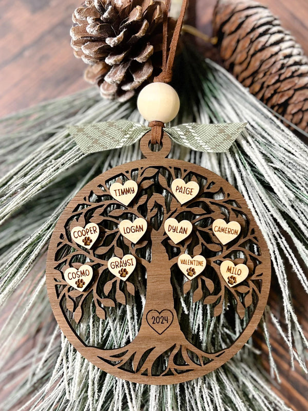 Personalized Family Tree Ornament