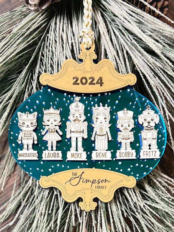 Personalized Nutcracker Family Ornament