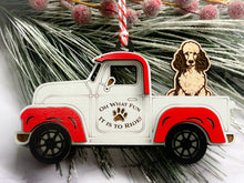 Load image into Gallery viewer, Christmas Truck with Dog Ornament