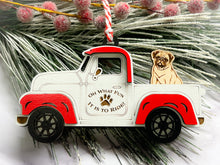 Load image into Gallery viewer, Christmas Truck with Dog Ornament