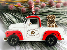 Load image into Gallery viewer, Christmas Truck with Dog Ornament