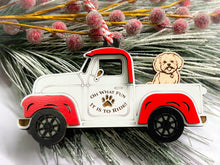 Load image into Gallery viewer, Christmas Truck with Dog Ornament