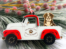 Load image into Gallery viewer, Christmas Truck with Dog Ornament