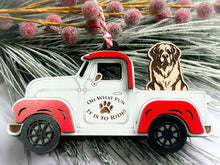 Load image into Gallery viewer, Christmas Truck with Dog Ornament