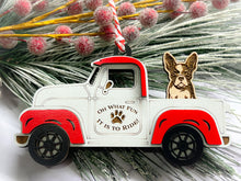 Load image into Gallery viewer, Christmas Truck with Dog Ornament