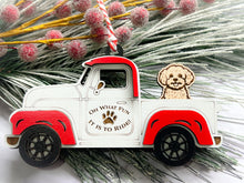 Load image into Gallery viewer, Christmas Truck with Dog Ornament