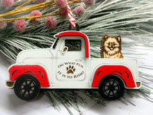 Load image into Gallery viewer, Christmas Truck with Dog Ornament