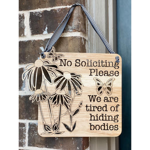 No Soliciting Sign