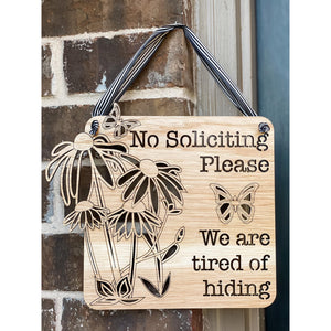 No Soliciting Sign